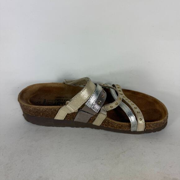 Naot Prescott Strappy Sandals Women's 6 Multicolor Leather Slip-On Open Toe - Picture 3 of 9